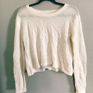 Cropped BP long sleeve sweater